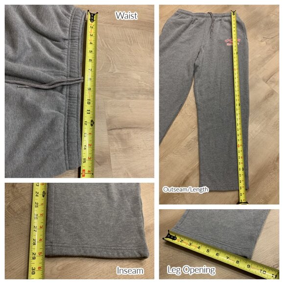 Vintage Y2K JanSport Clark University Cougars Sweatpants Men's Large L Gray - Picture 6 of 6